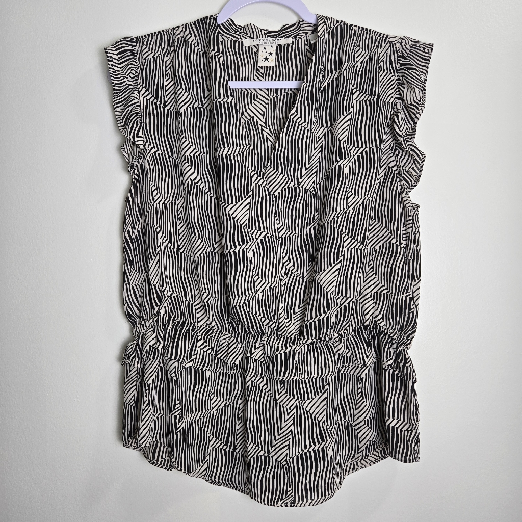 Scotch&Soda Geometric Sleveless Blouse Top 3